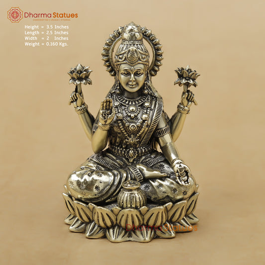 Brass Lakshmi Fine, 3.5"