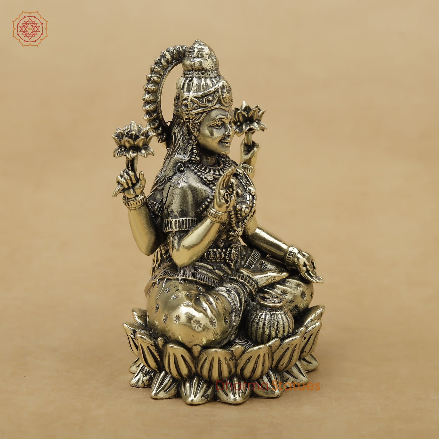 Brass Lakshmi Fine, 3.5"
