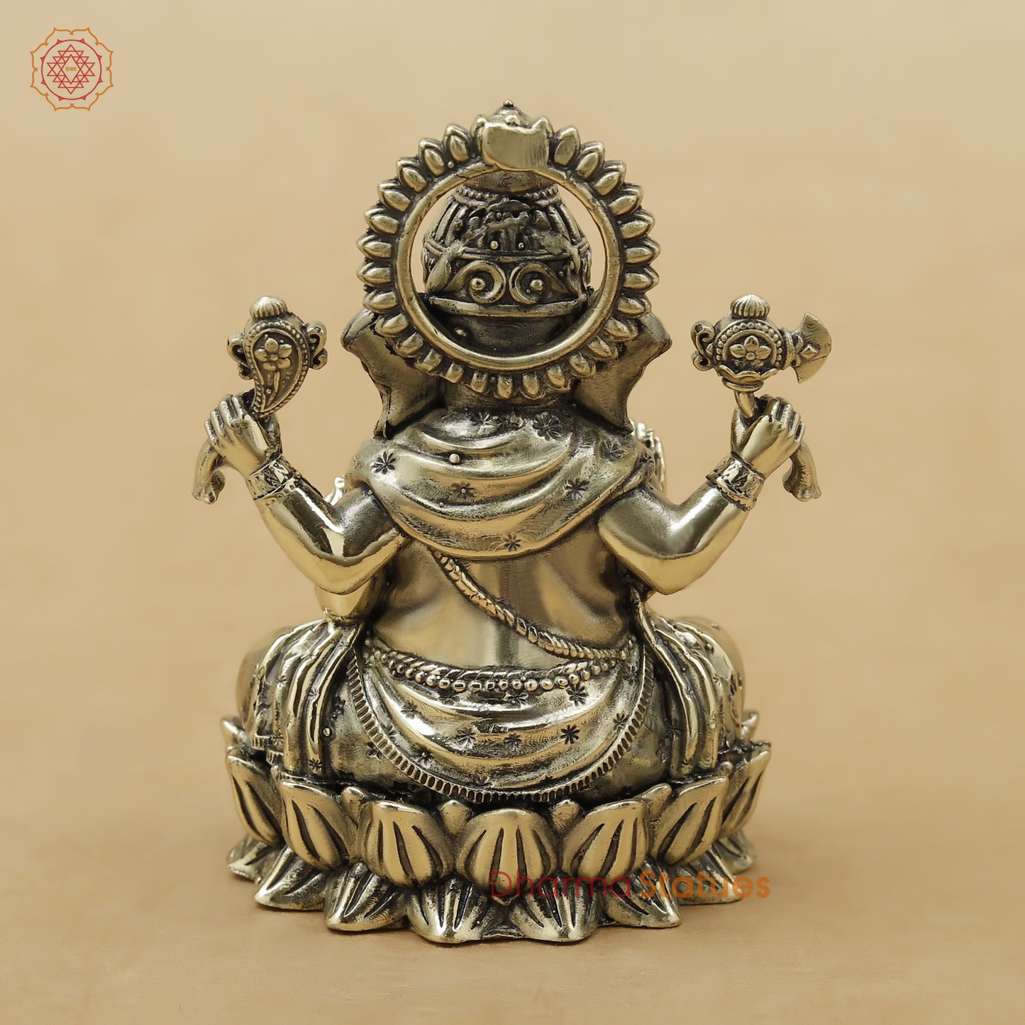 Brass Ganesh Fine, 3.5"