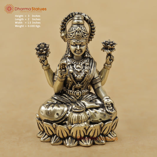 Brass Lakshmi Fine, 3"