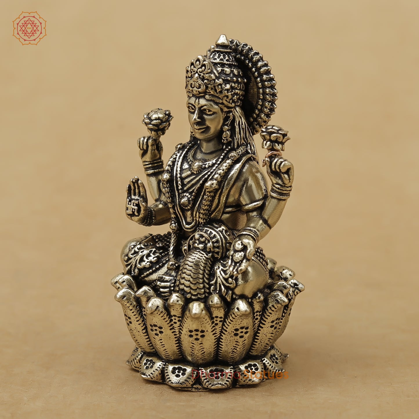 Brass Lakshmi Fine, 2.5"