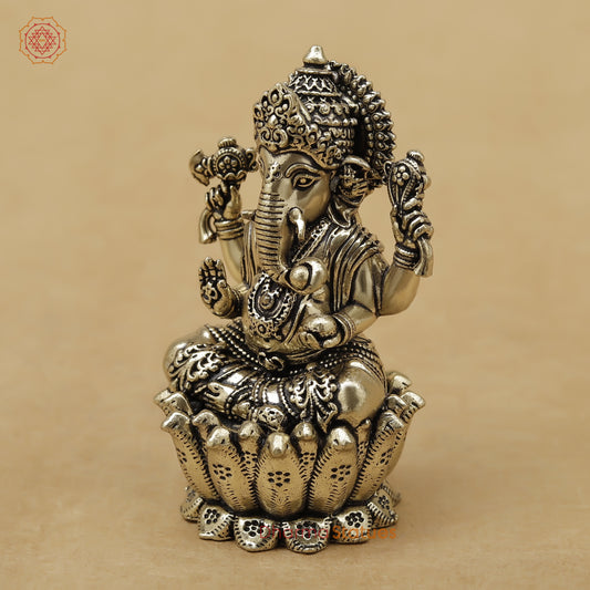Brass Ganesh Fine, 2.5"