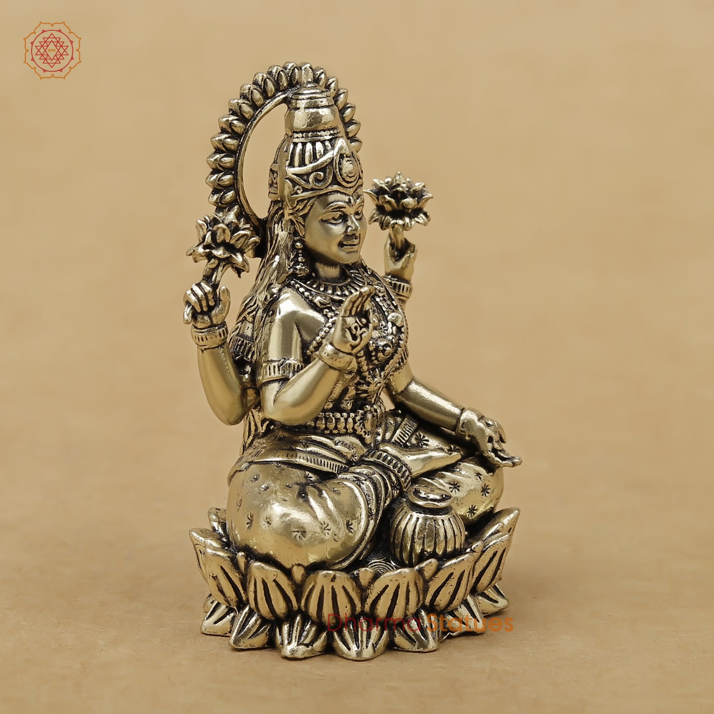 Brass Lakshmi Fine, 2.5"