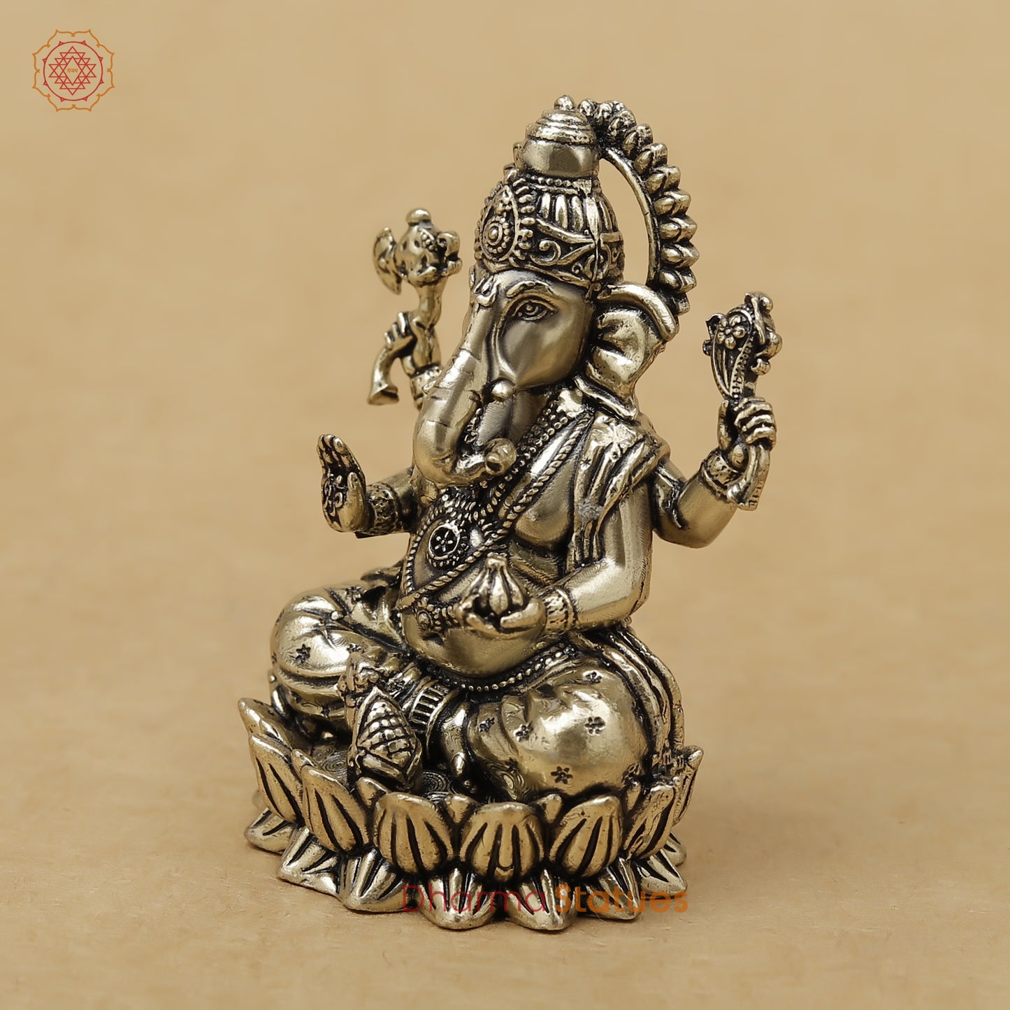 Brass Ganesh Fine, 2.5"