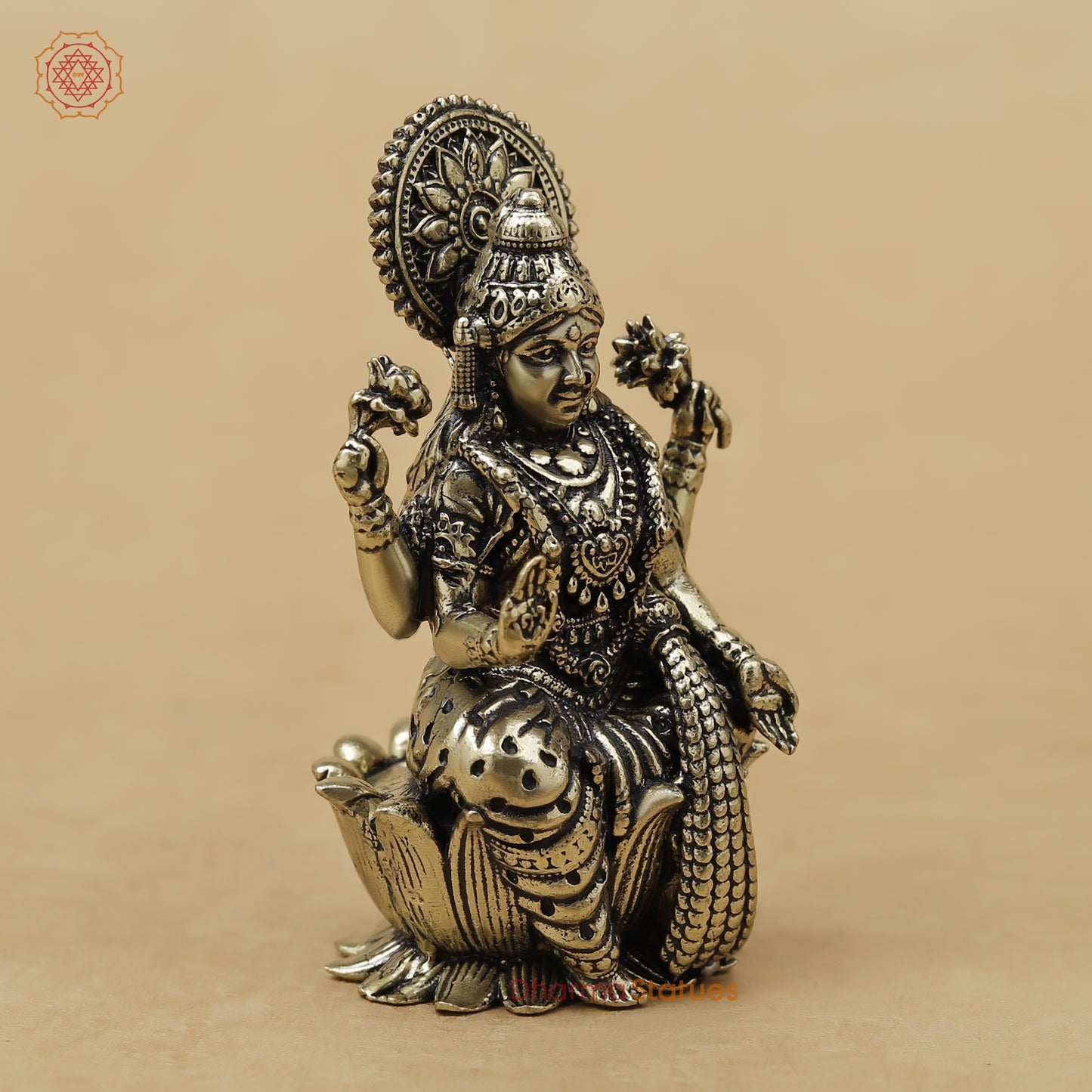Brass Lakshmi Fine, 2.5"