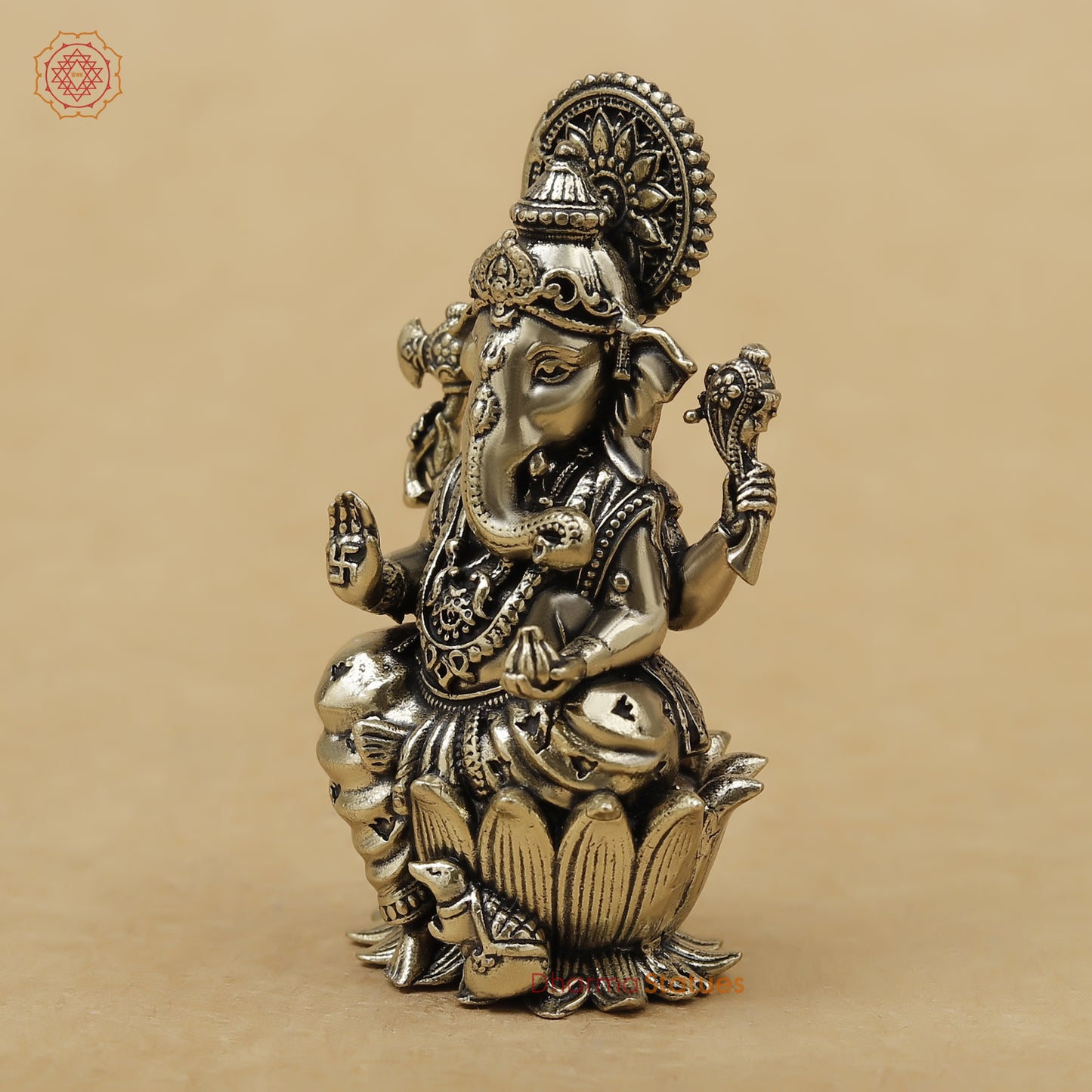 Brass Ganesh Fine, 2.5"