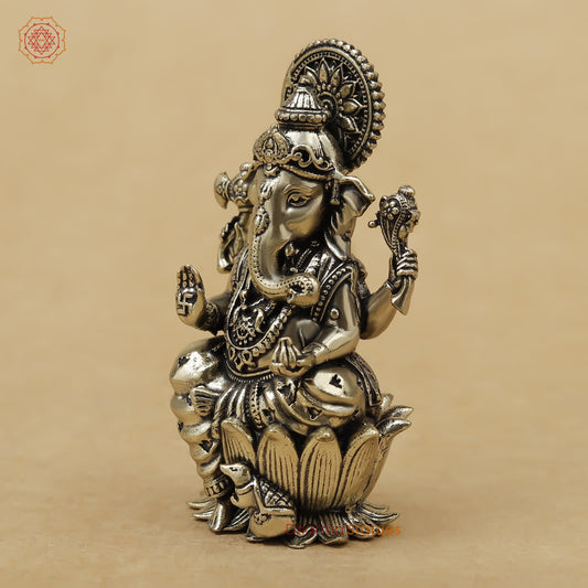 Brass Ganesh Fine, 2.5"