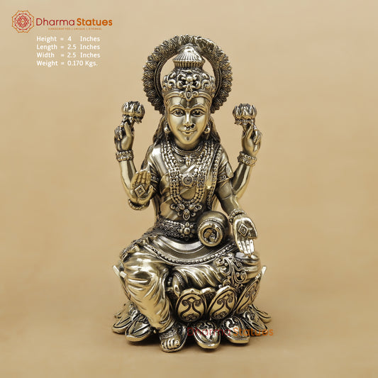 Brass Lakshmi Fine, 4"