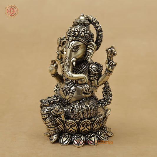 Brass Ganesh Fine, 4"