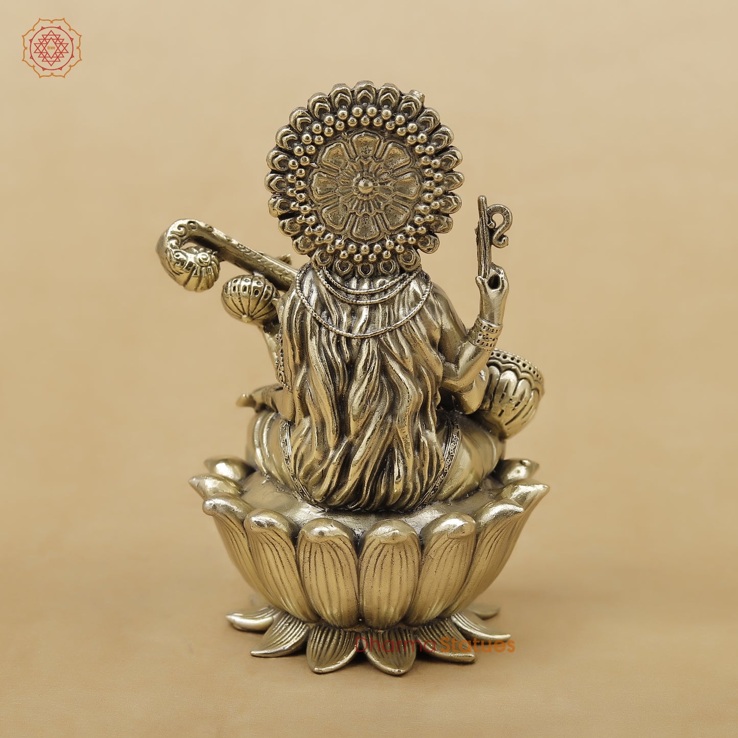 Brass Saraswati Fine, 4"