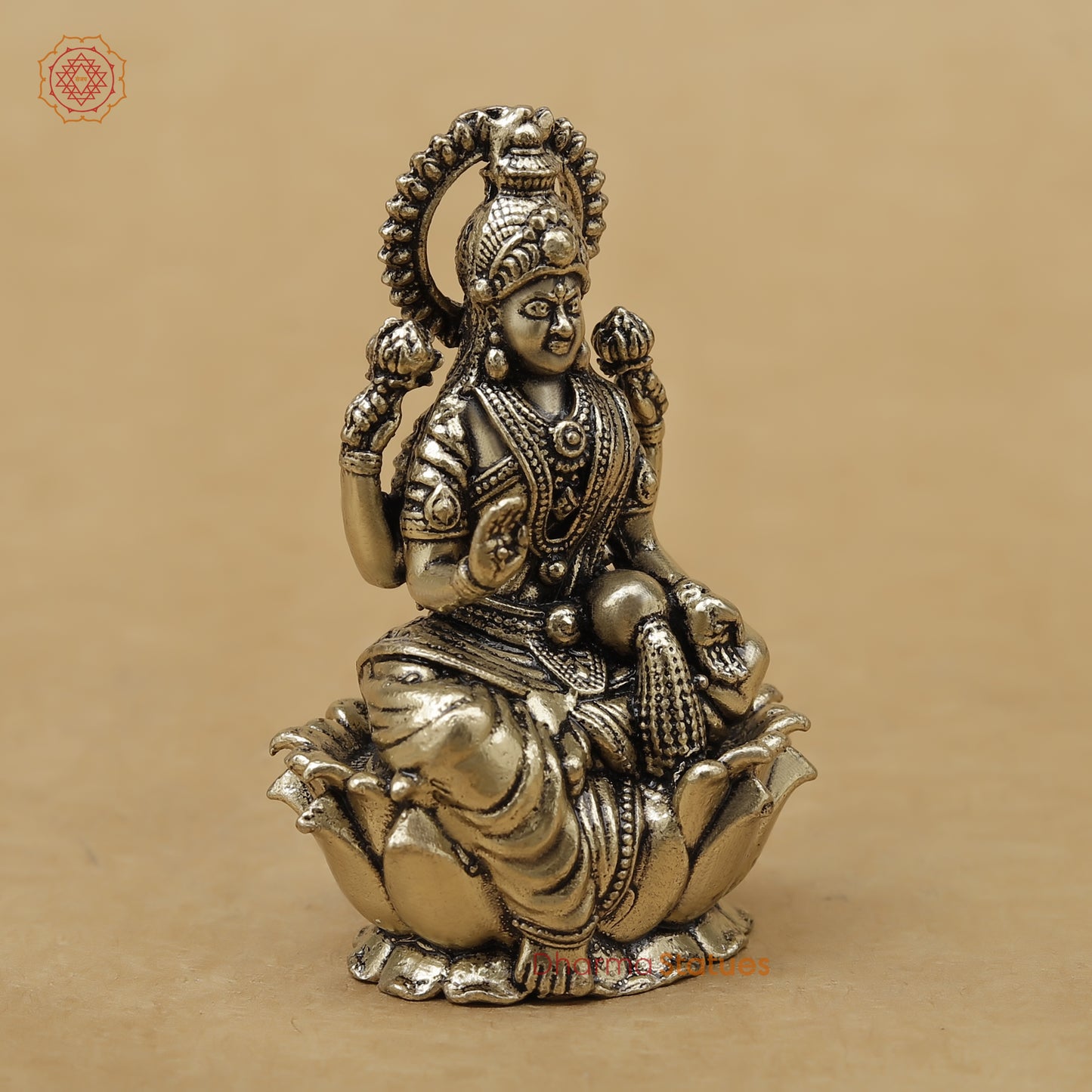 Brass Lakshmi Fine, 2.5"