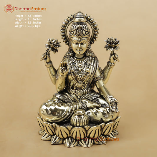 Brass Lakshmi Fine, 4.5"