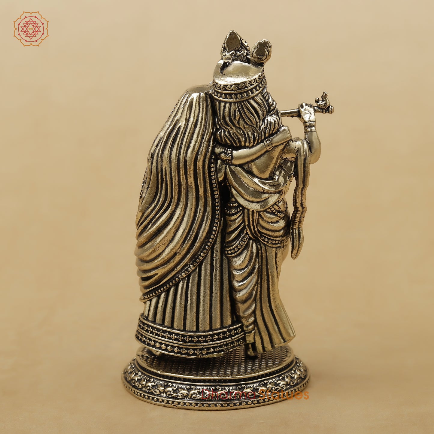 Brass Radha Krishna Fine, 4.5"