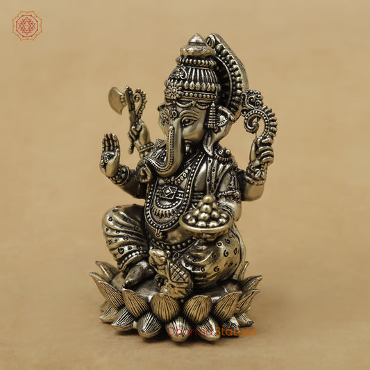 Brass Ganesh Fine, 3"