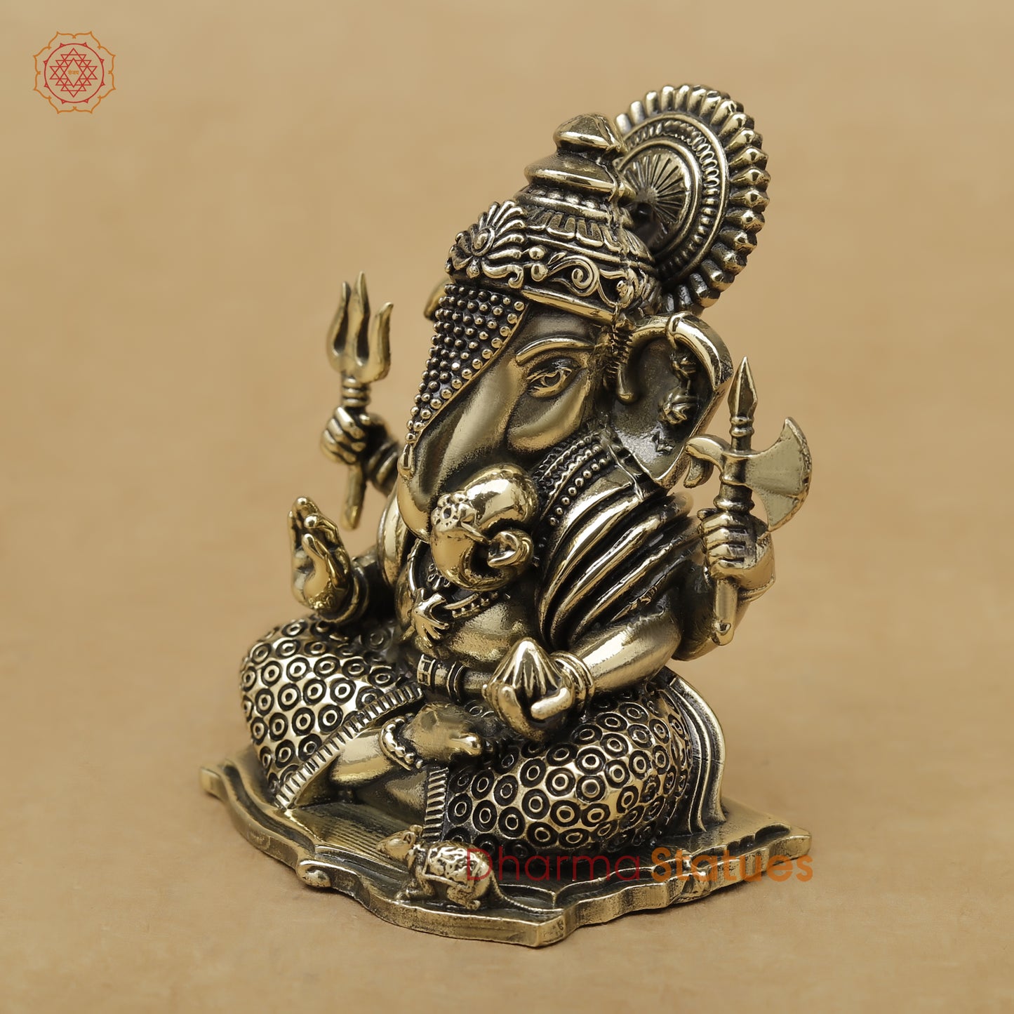 Brass Ganesh Fine, 3"