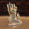 Brass Balaji With Shankh, Chakra & Tilak , Crystal Work 14"