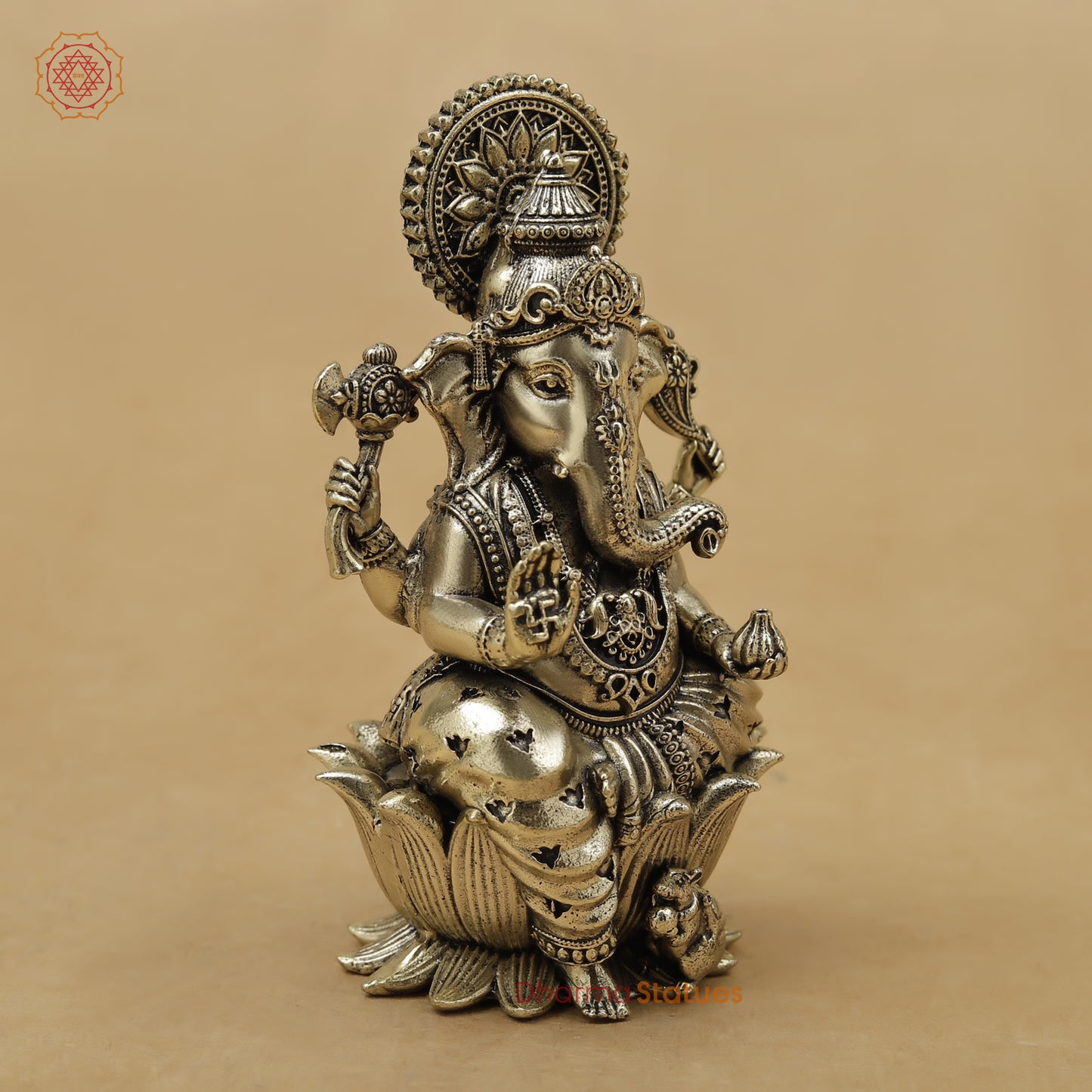 Brass Ganesh Fine, 4"