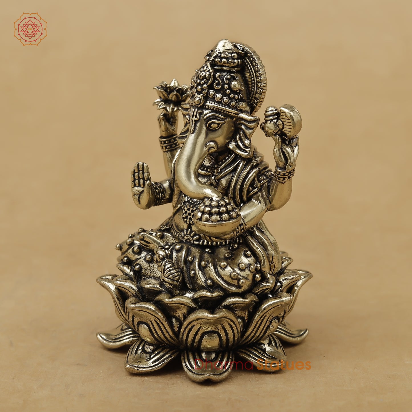 Brass Ganesh Fine, 3"