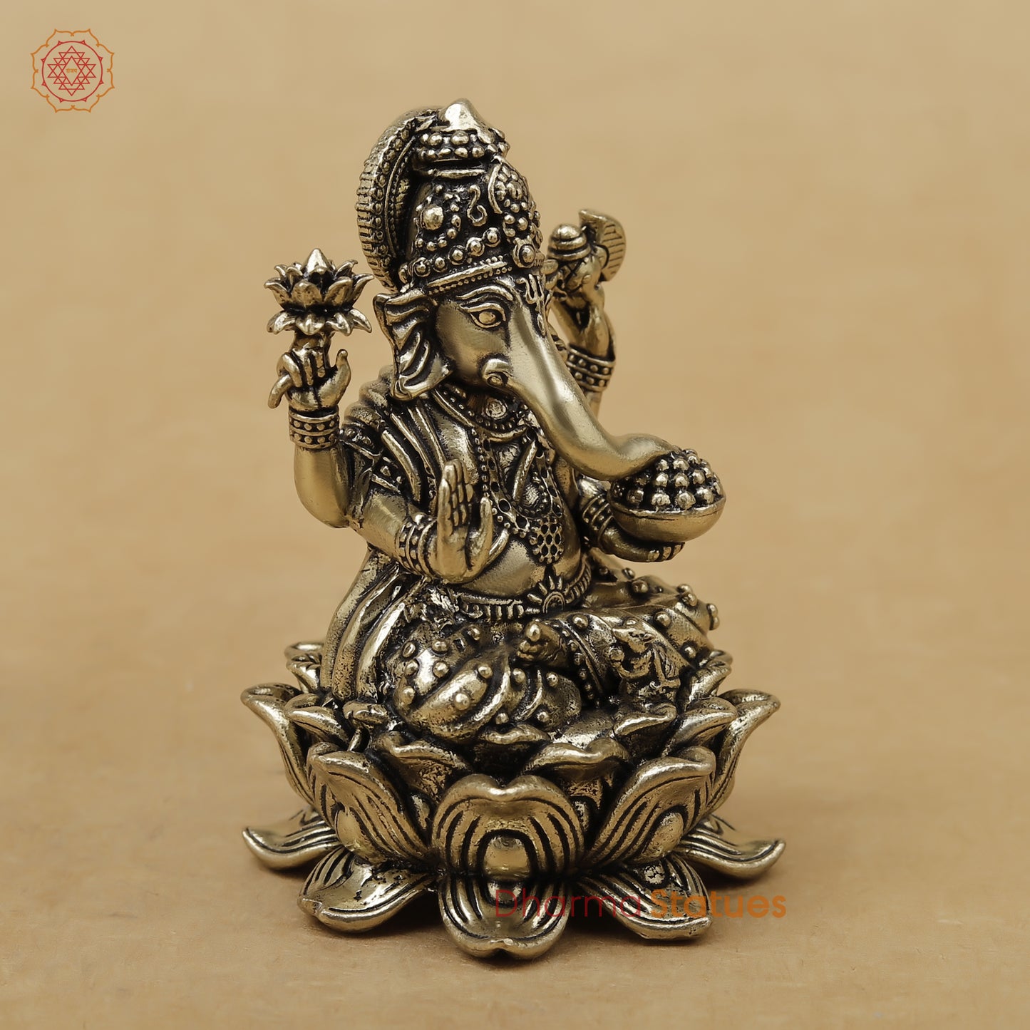 Brass Ganesh Fine, 3"