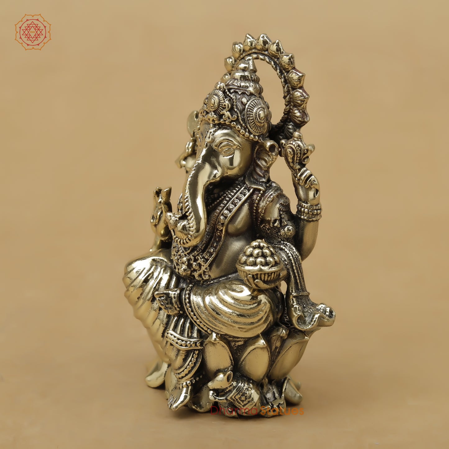 Brass Ganesh Fine, 3"