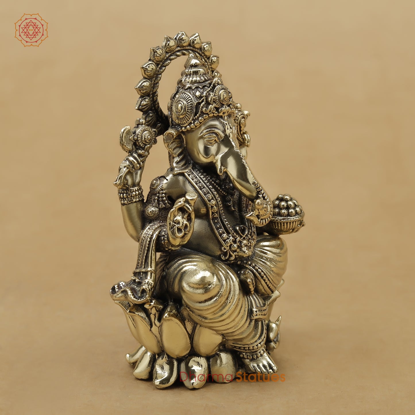 Brass Ganesh Fine, 3"