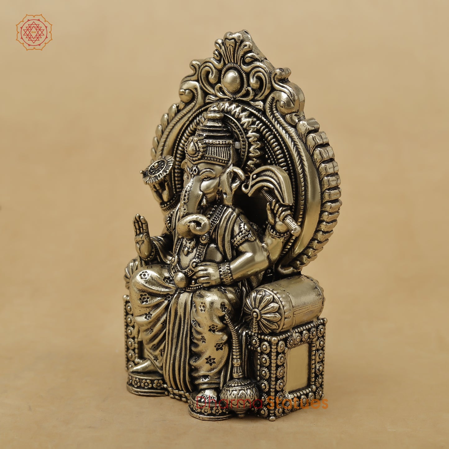 Brass Ganesh Fine, 4"