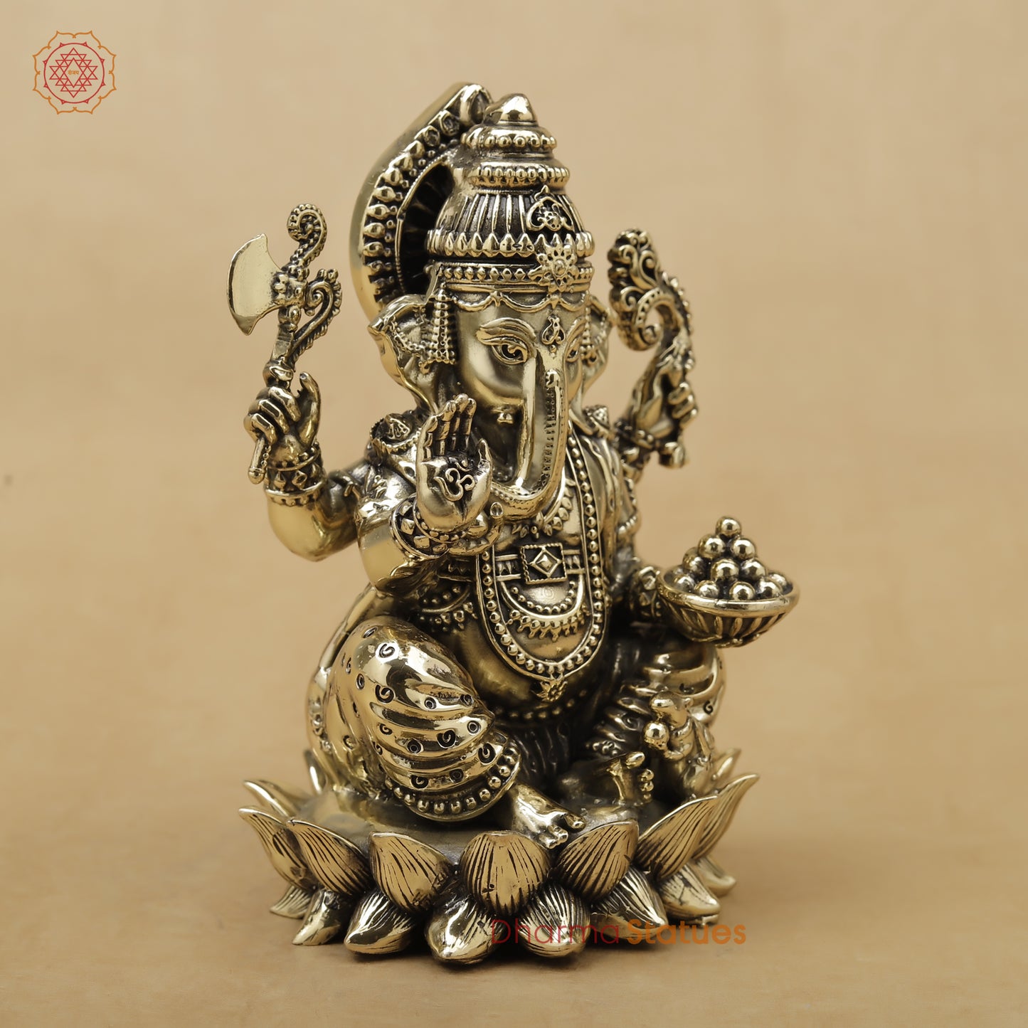 Brass Ganesh Fine, 5"
