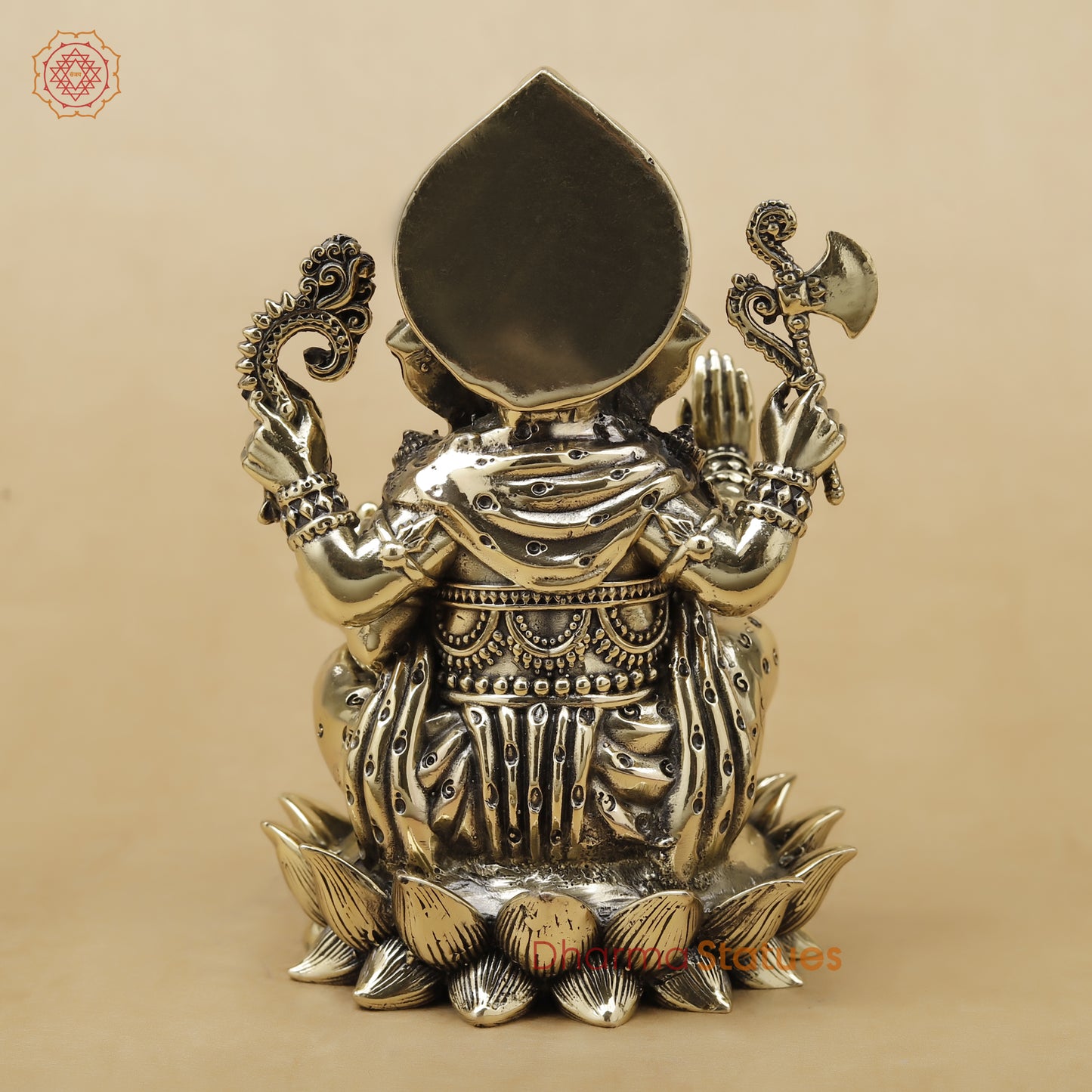 Brass Ganesh Fine, 5"