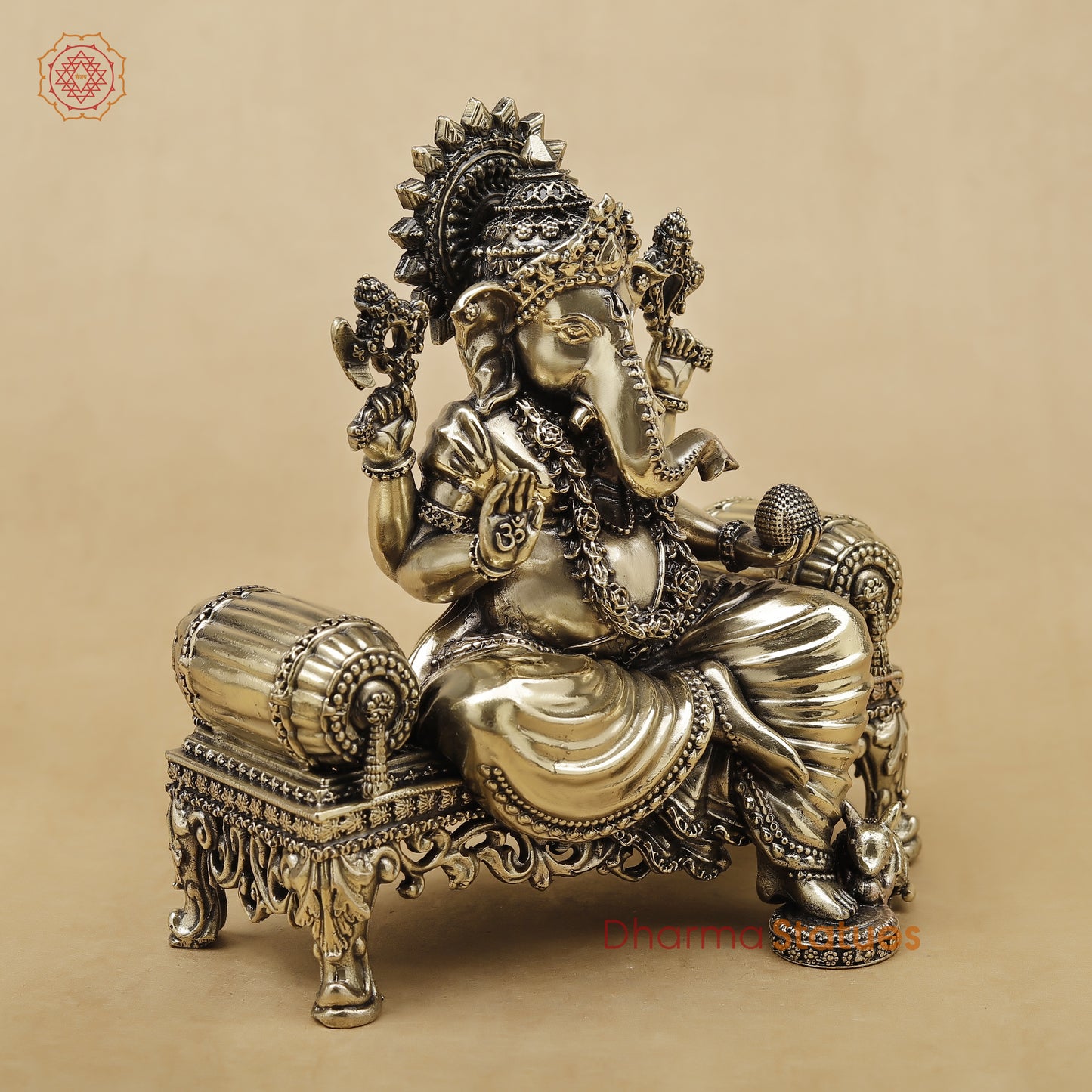 Brass Ganesh Fine, 6"
