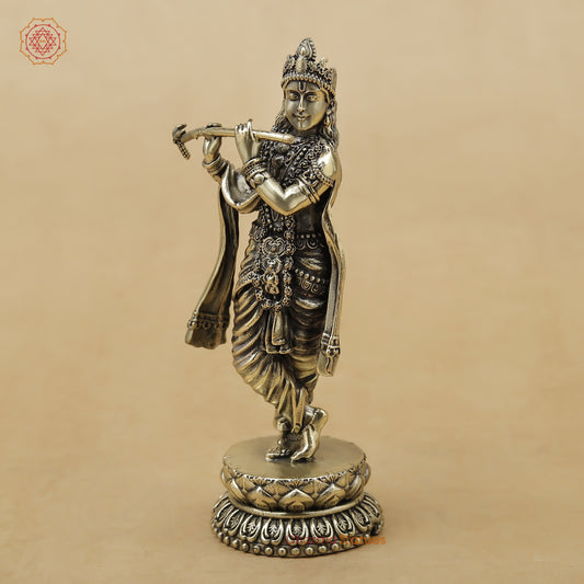 Brass Krishna Fine, 5"