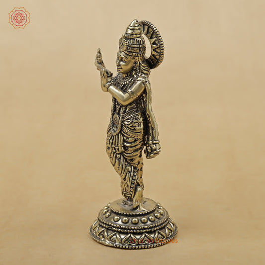 Brass Krishna Fine, 5"