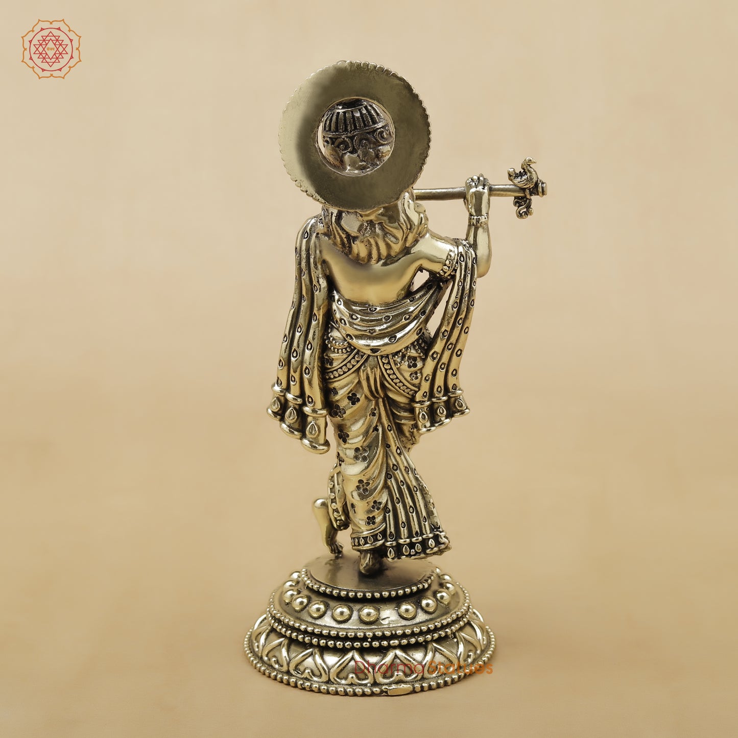 Brass Krishna Fine, 8"