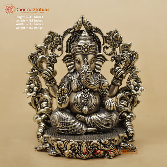 Brass Ganesh Fine, 4"