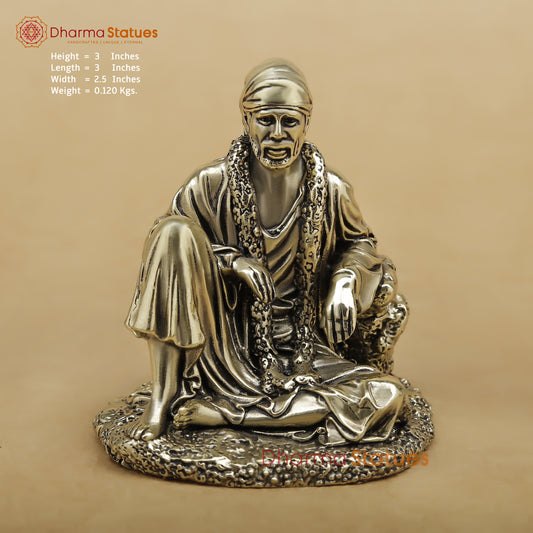 Brass Sai Baba Fine, 3"