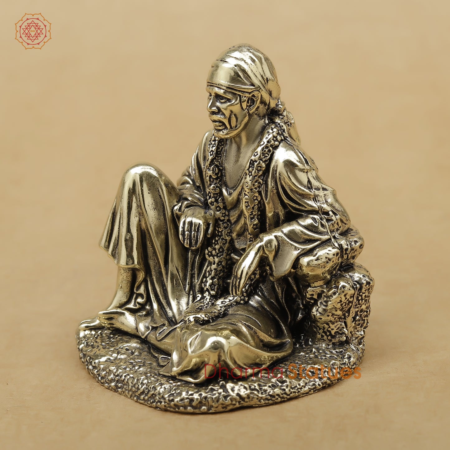 Brass Sai Baba Fine, 3"
