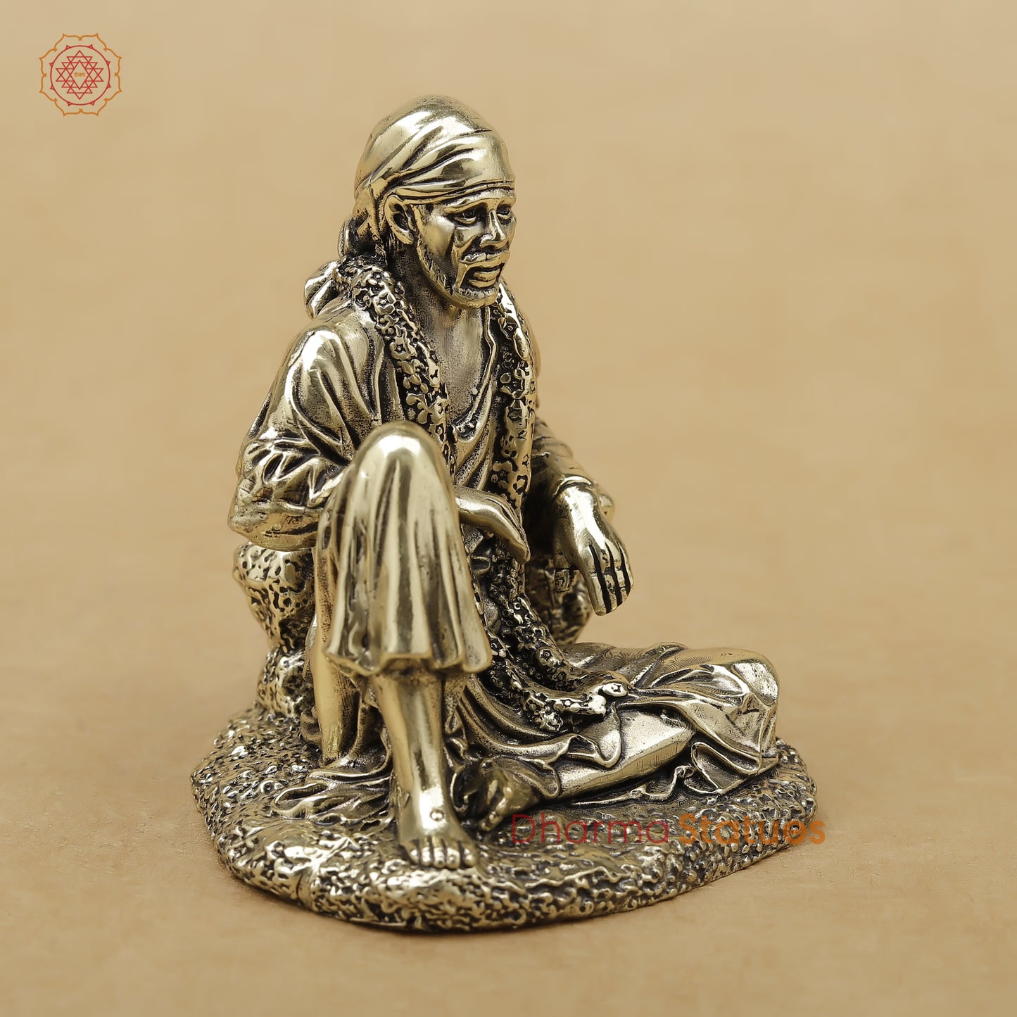 Brass Sai Baba Fine, 3"