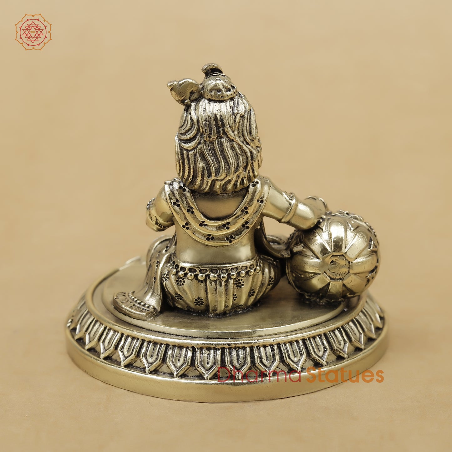 Brass Baby Krishna Fine, 3"
