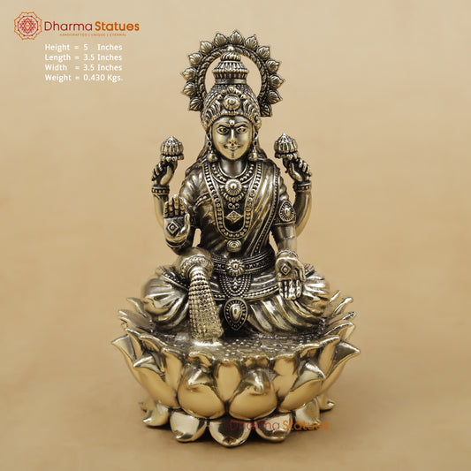 Brass Lakshmi Fine, 5"
