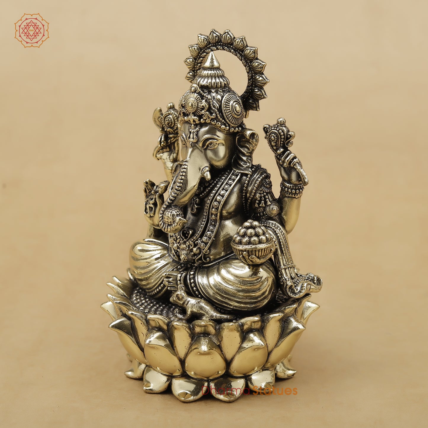 Brass Ganesh Fine, 5"