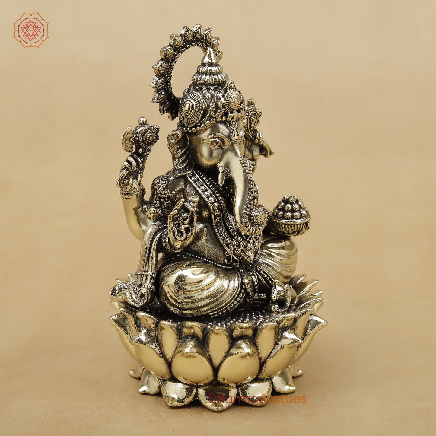 Brass Ganesh Fine, 5"