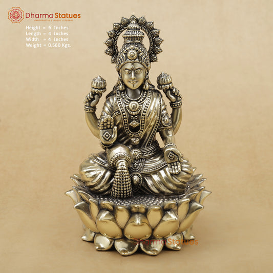 Brass Lakshmi Fine, 6"