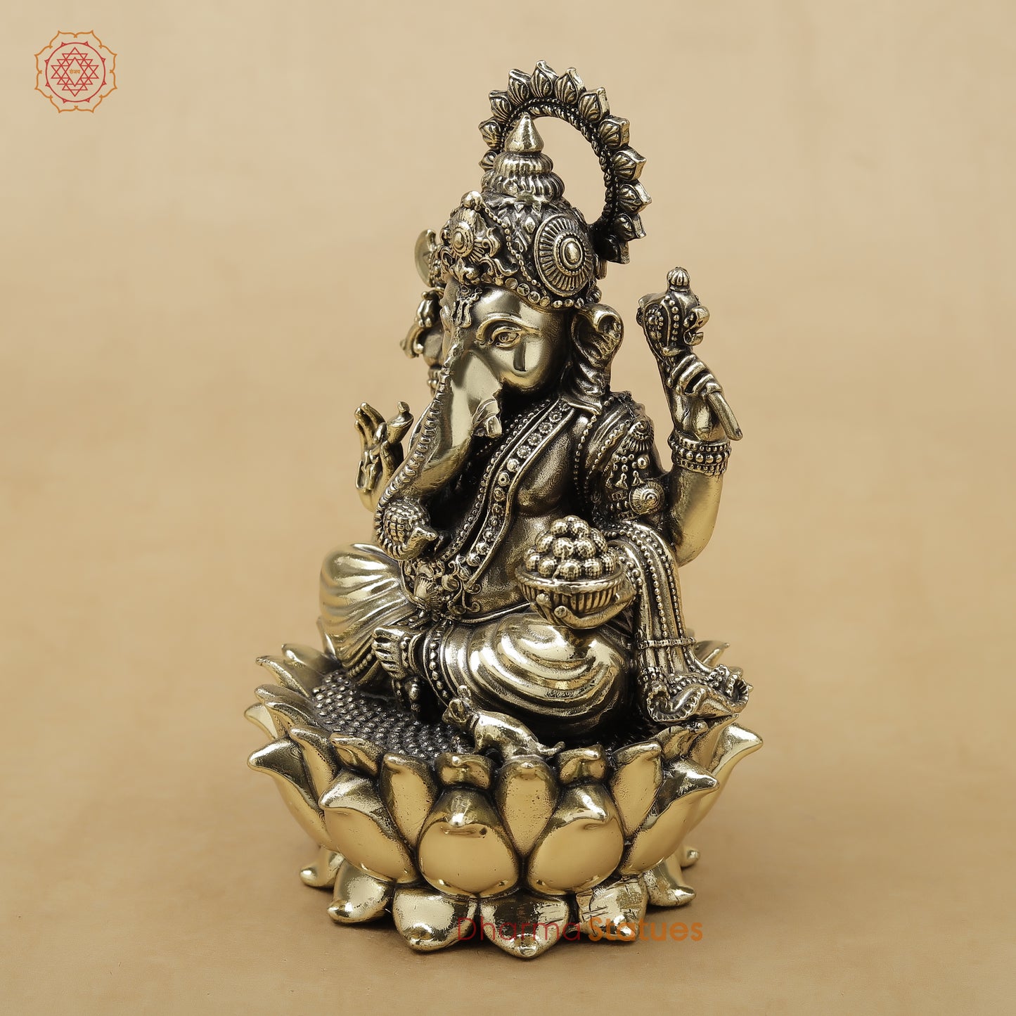 Brass Ganesh Fine, 6"