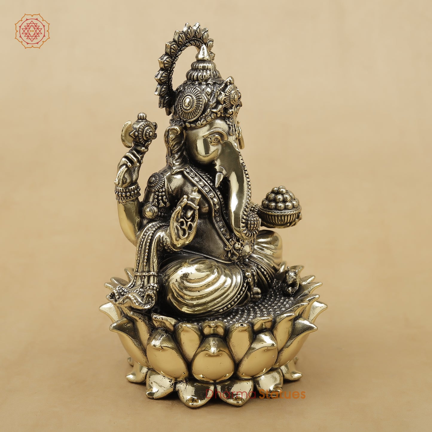 Brass Ganesh Fine, 6"