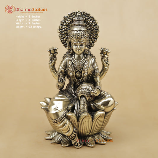 Brass Lakshmi Fine, 6"