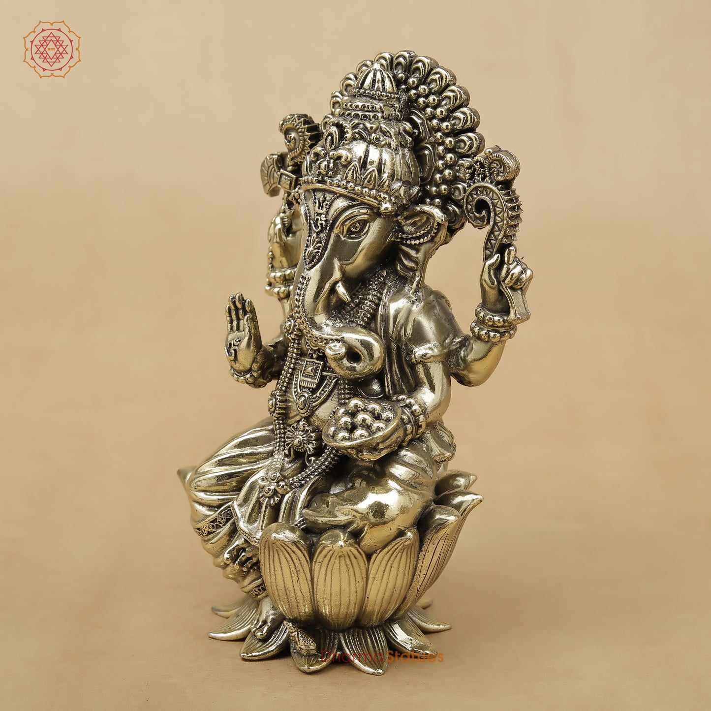 Brass Ganesh Fine, 6"