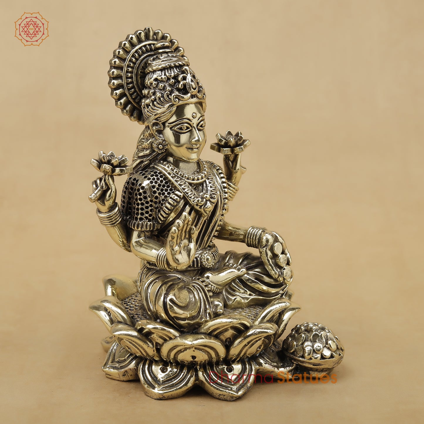 Brass Lakshmi Fine, 6"