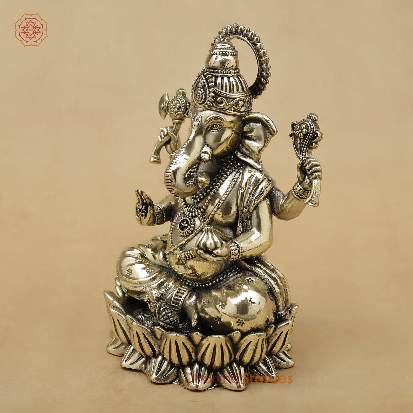 Brass Ganesh Fine, 6"