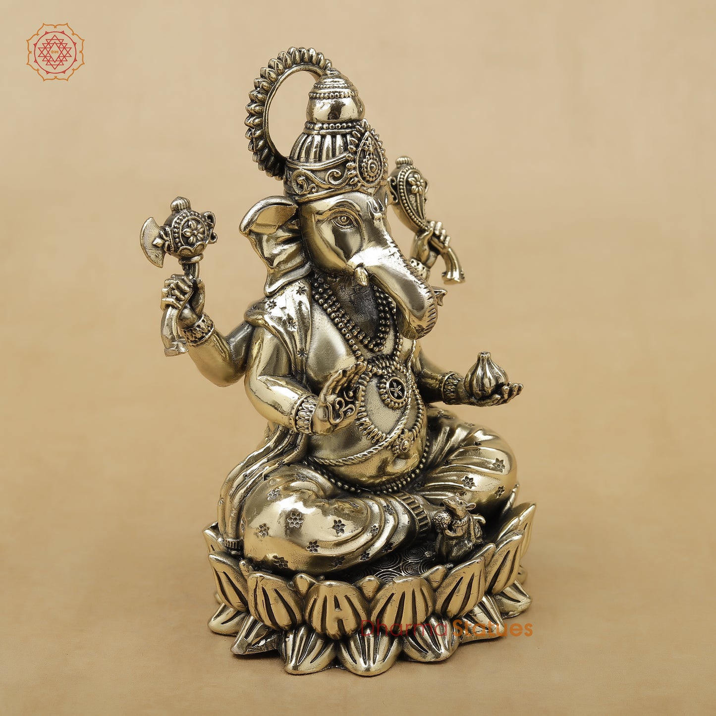 Brass Ganesh Fine, 6"