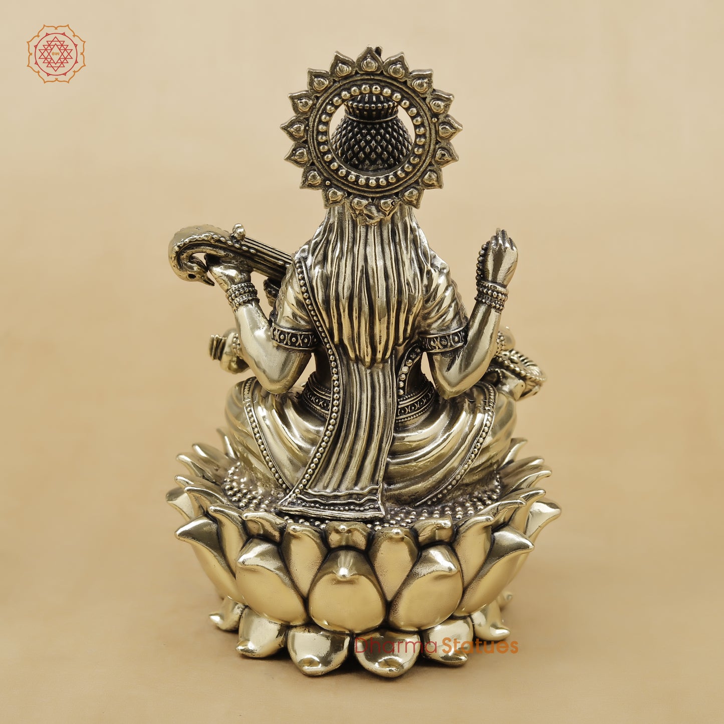 Brass Saraswati Fine, 4"