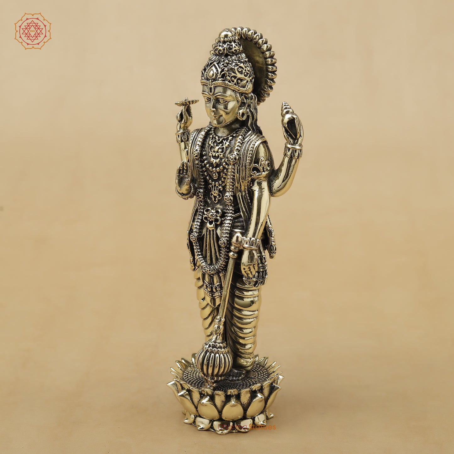 Brass Vishnu Fine, 6.5"